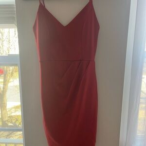 Elegant Red Sleeveless Dress